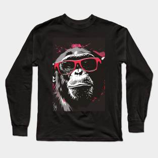 Banksy Graffiti monkey Long Sleeve T-Shirt